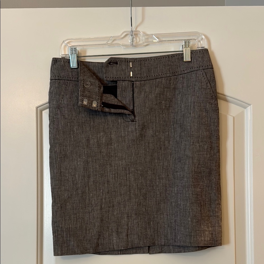 Bebe Gray Mini Pencil Skirt Work
